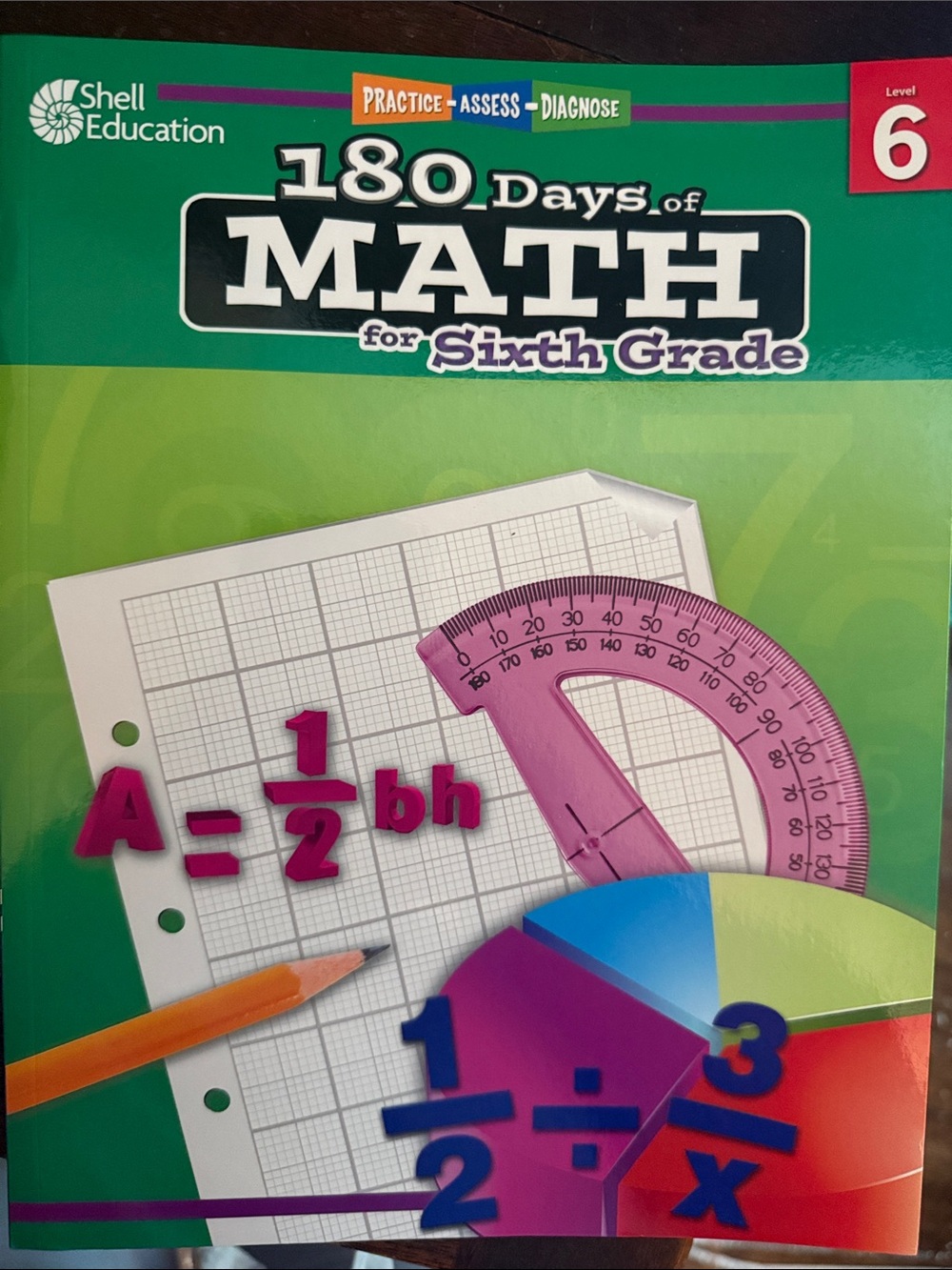 180 Days of Math for Sixth 6th Grade NWOT